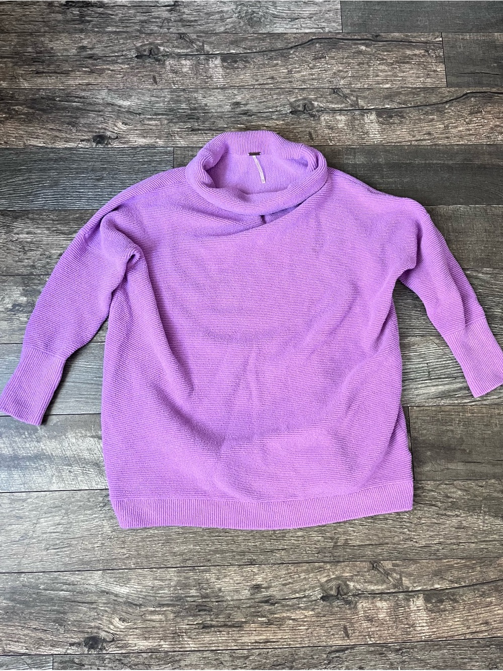 Free People Lavender Cowl Neck Sweater